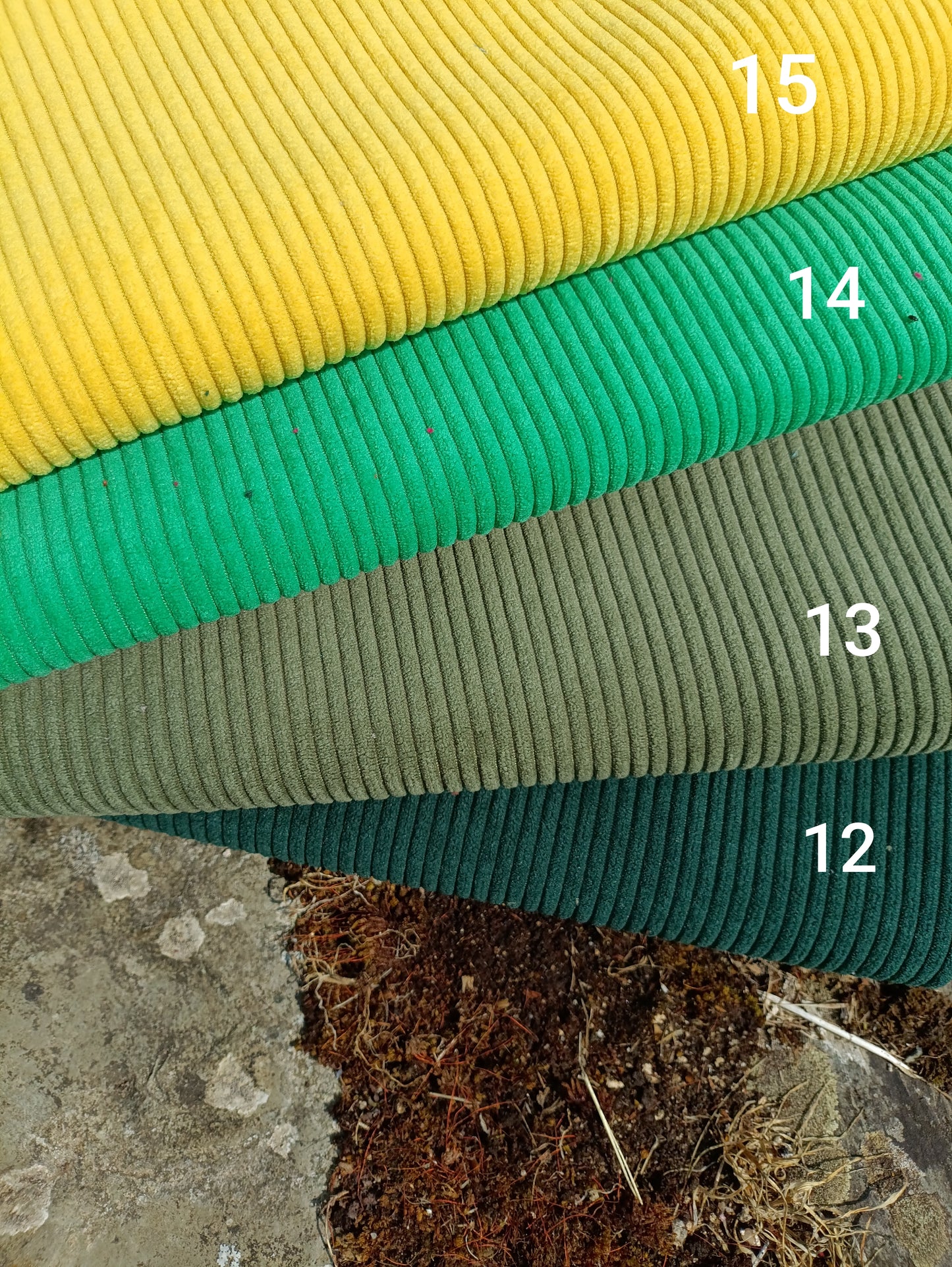 Velours Vert - Jaune