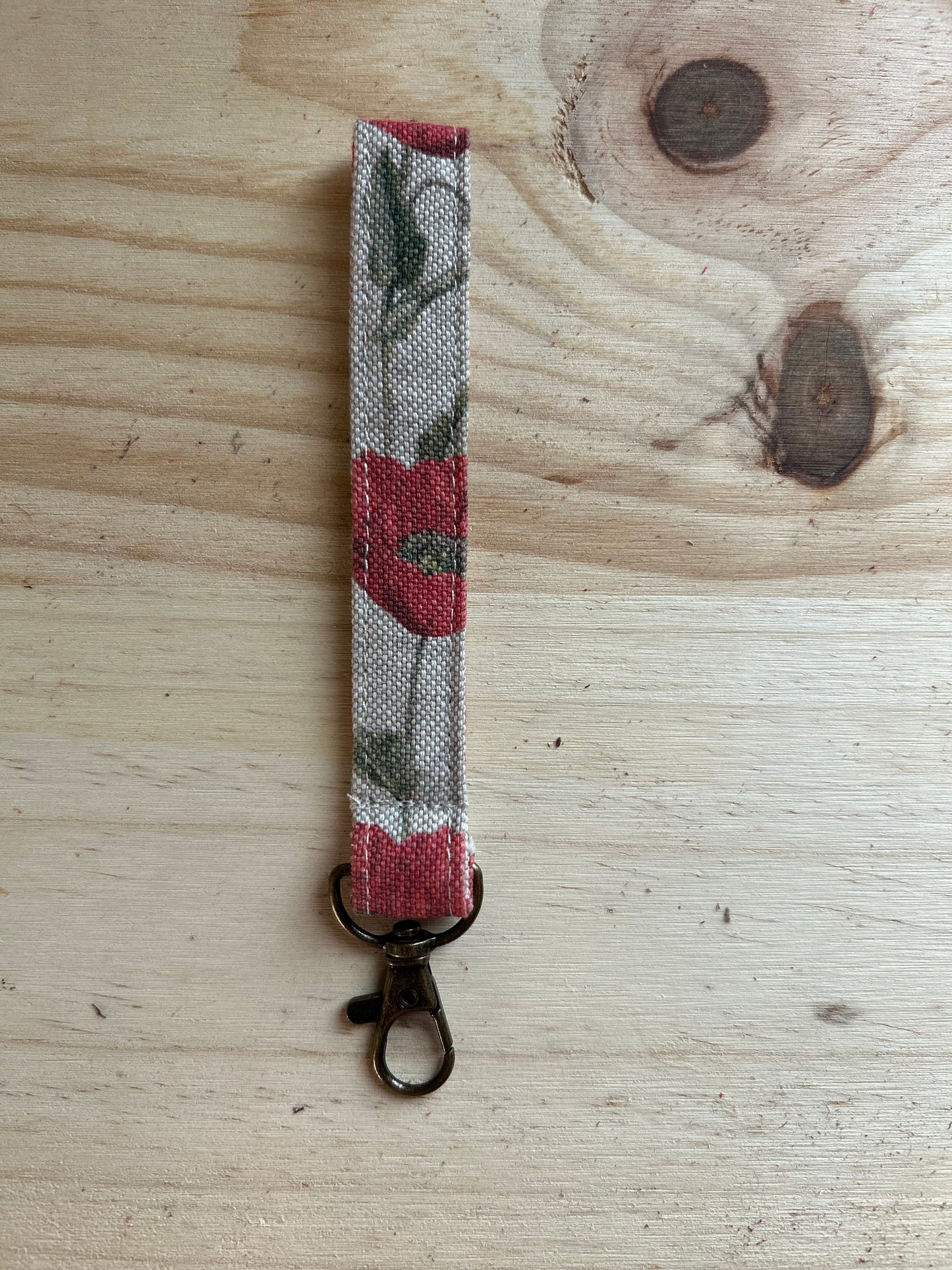 Porte clés coquelicots