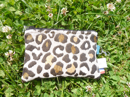 Pochette Vagabonde Léopard - Marron