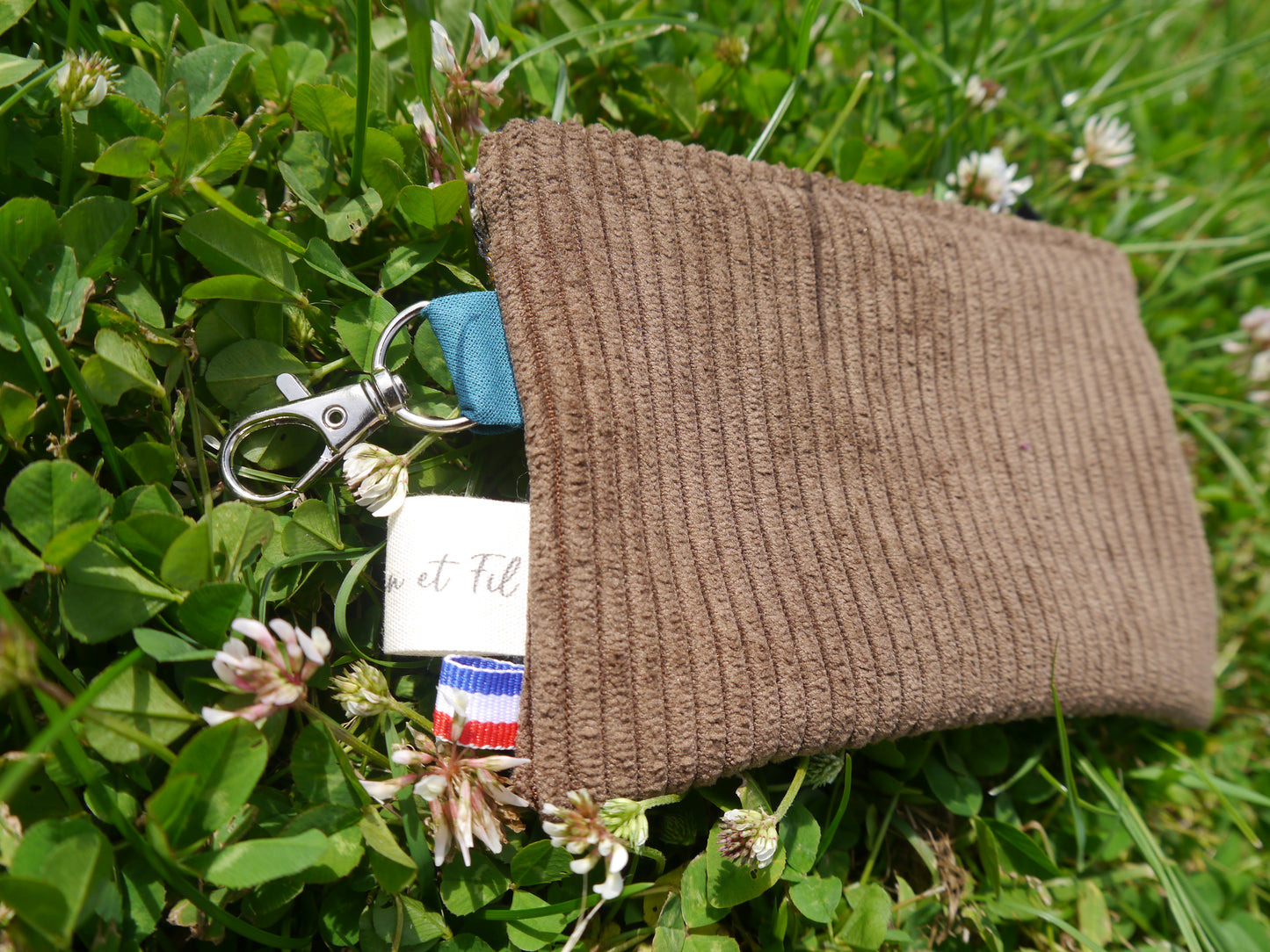 Pochette Vagabonde Léopard - Marron