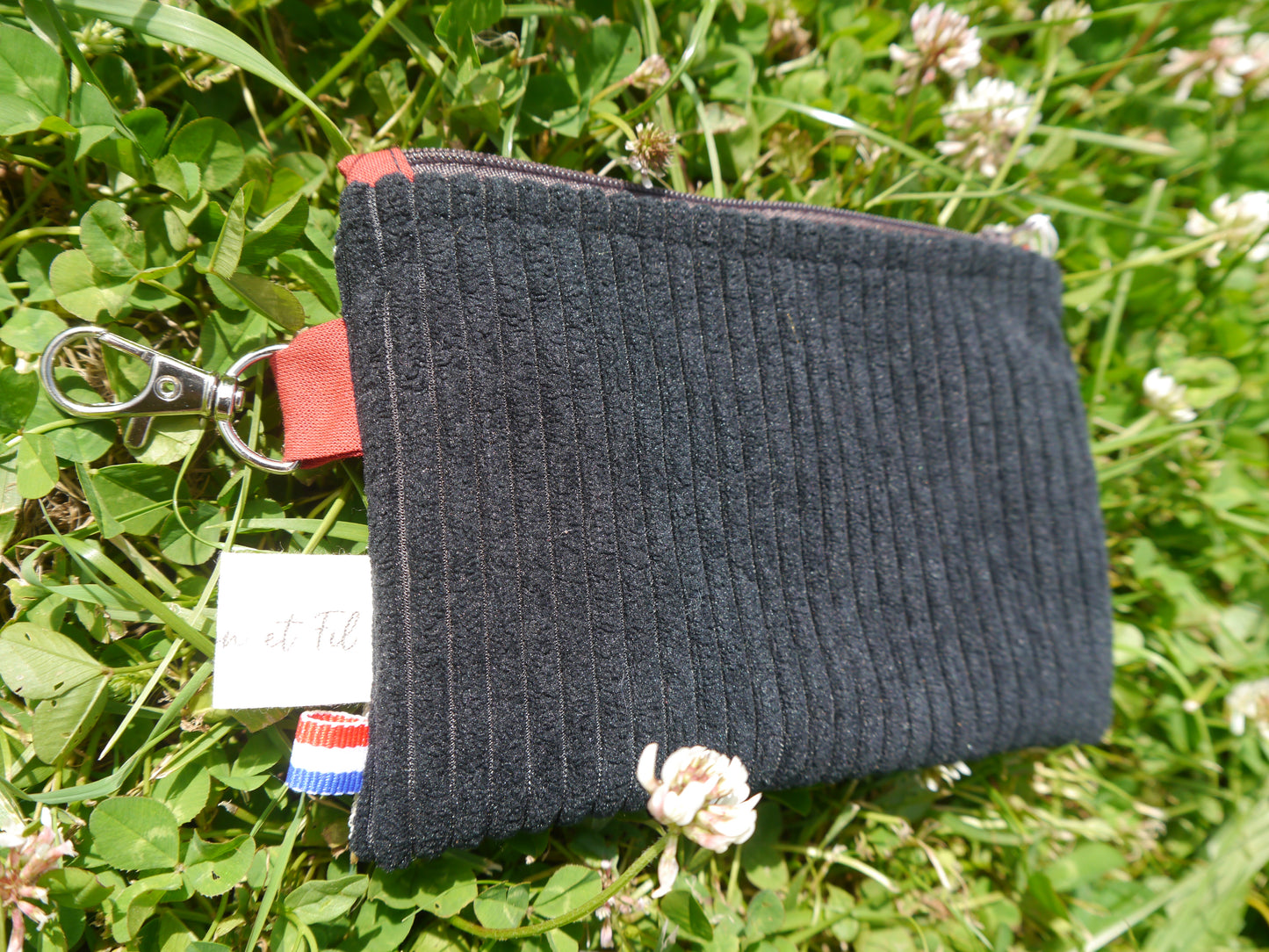 Pochette Vagabonde Léopard - Noir