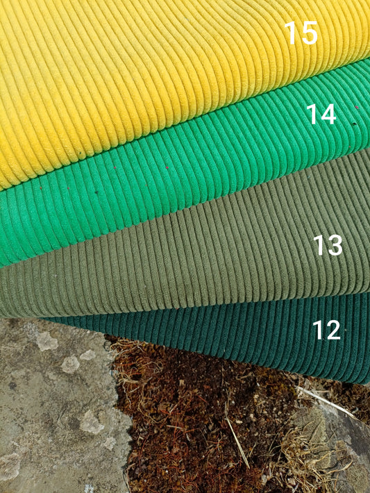 Velours Vert - Jaune