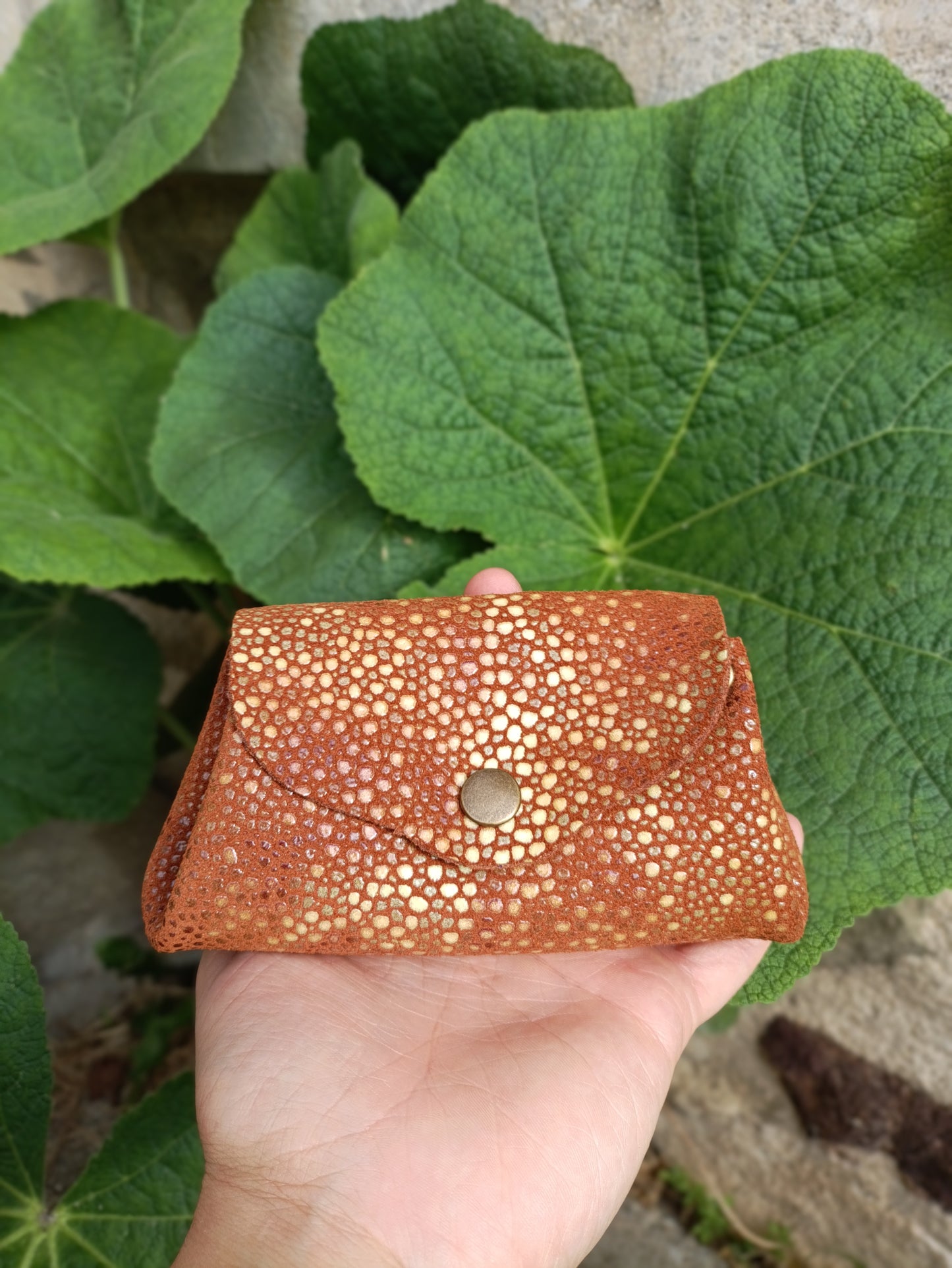Origami - Porte-Monnaie 100% Cuir Artisanal