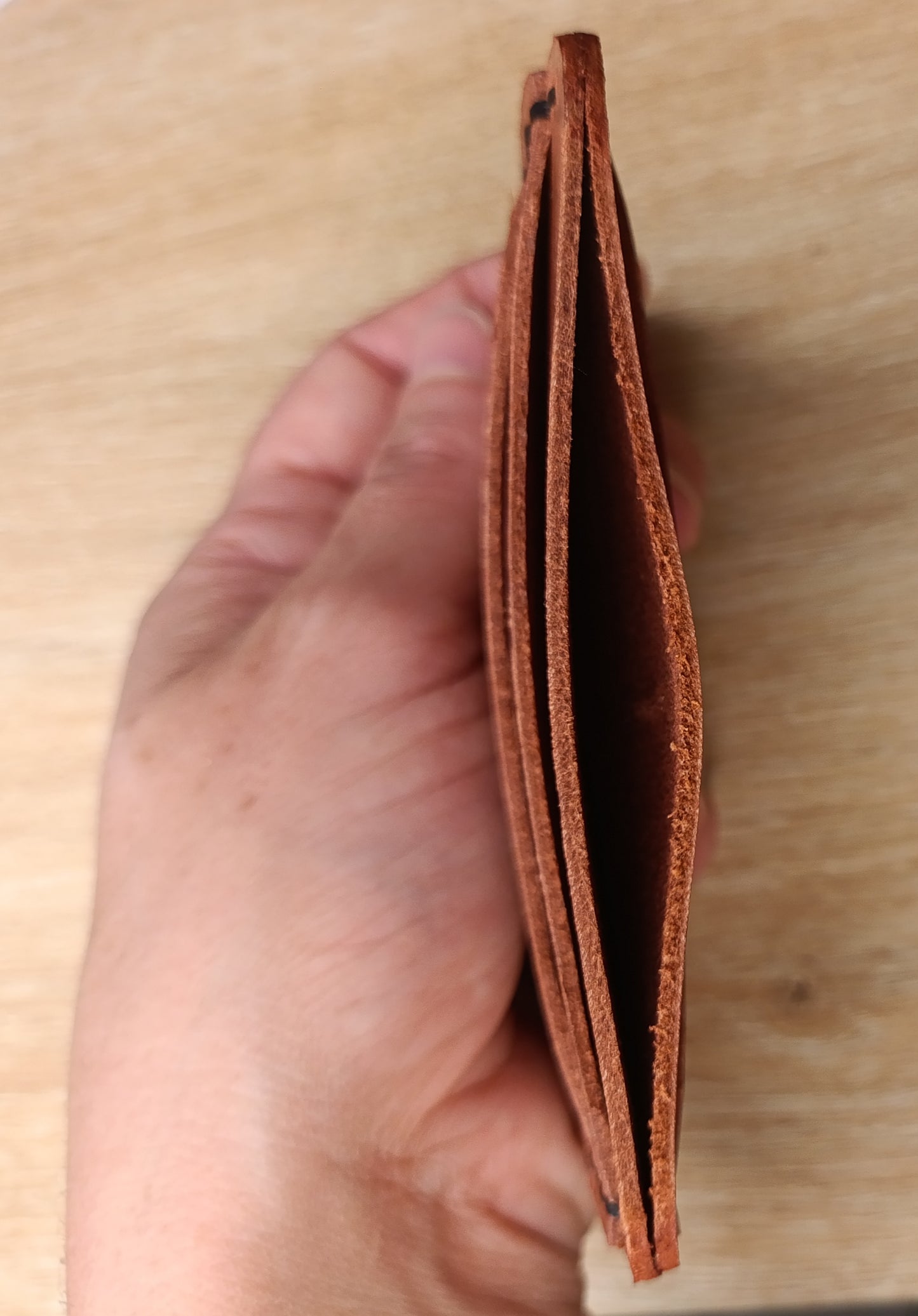 Porte-cartes cuir artisanal