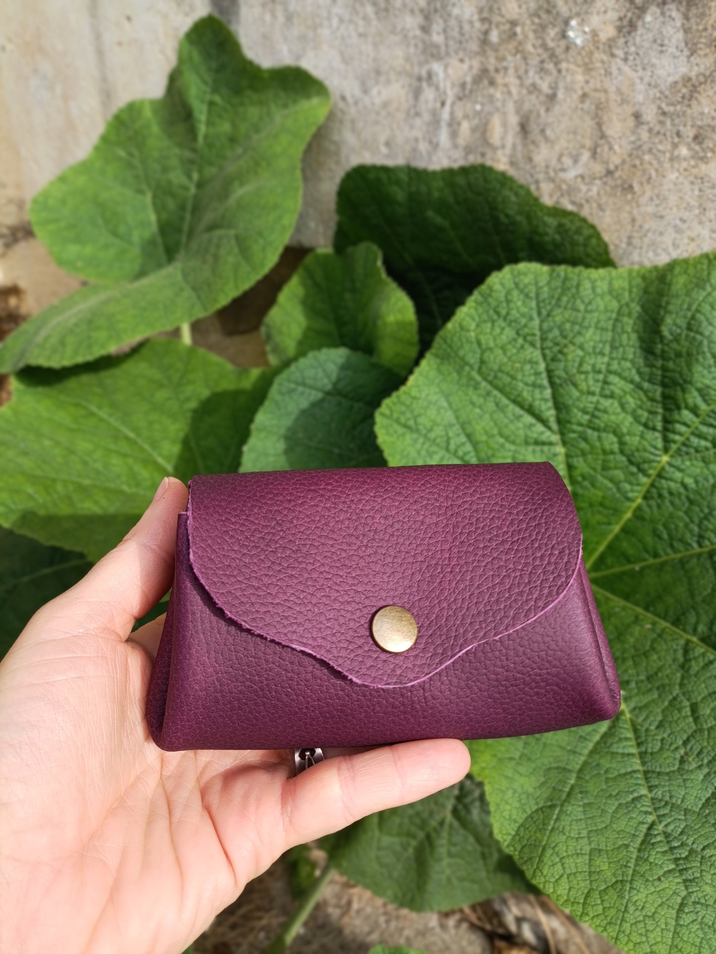 Origami - Porte Monnaie 100% Cuir - Artisanal
