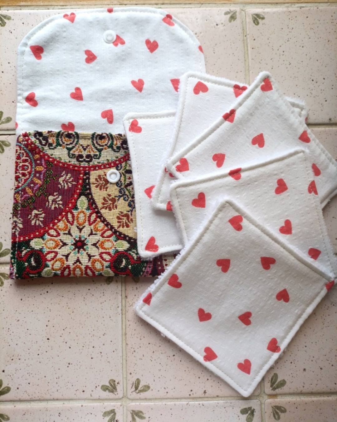 Pochette nomade & 4 lingettes lavables