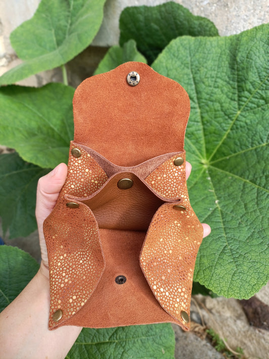 Origami - Porte-Monnaie 100% Cuir Artisanal