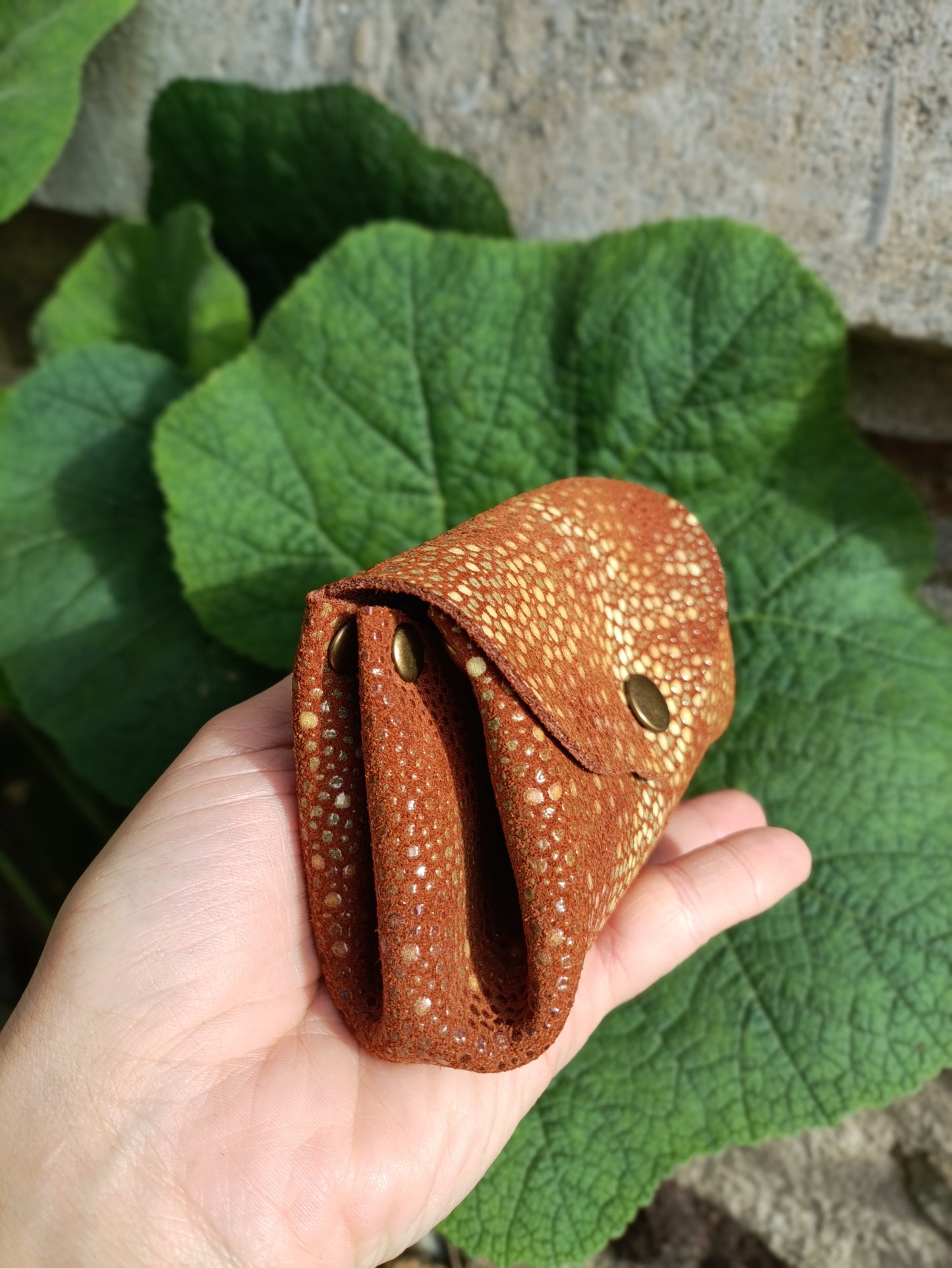 Origami - Porte-Monnaie 100% Cuir Artisanal