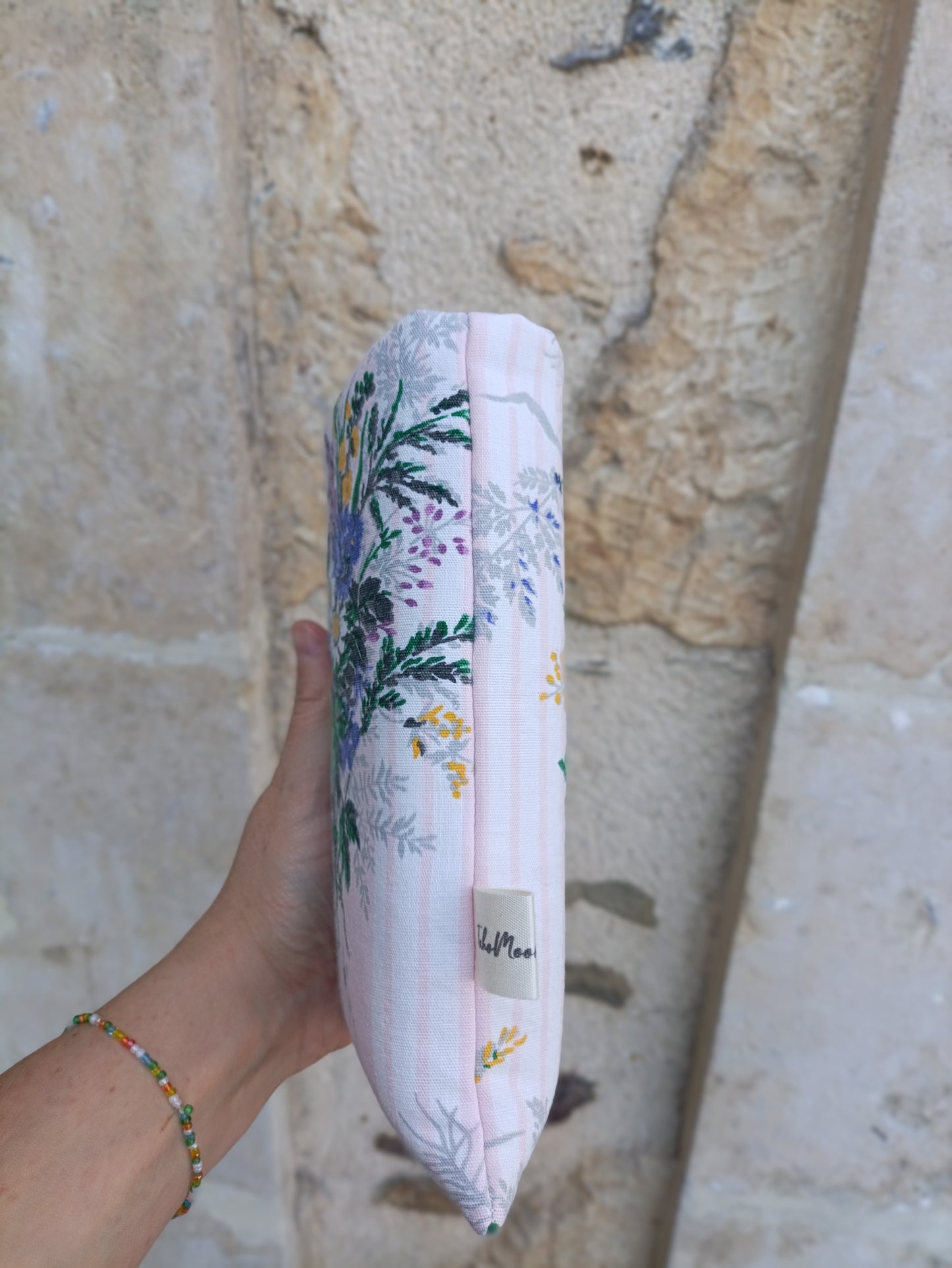 Housse de Livre Fleurie - Violet -  Format Poche 500 pages