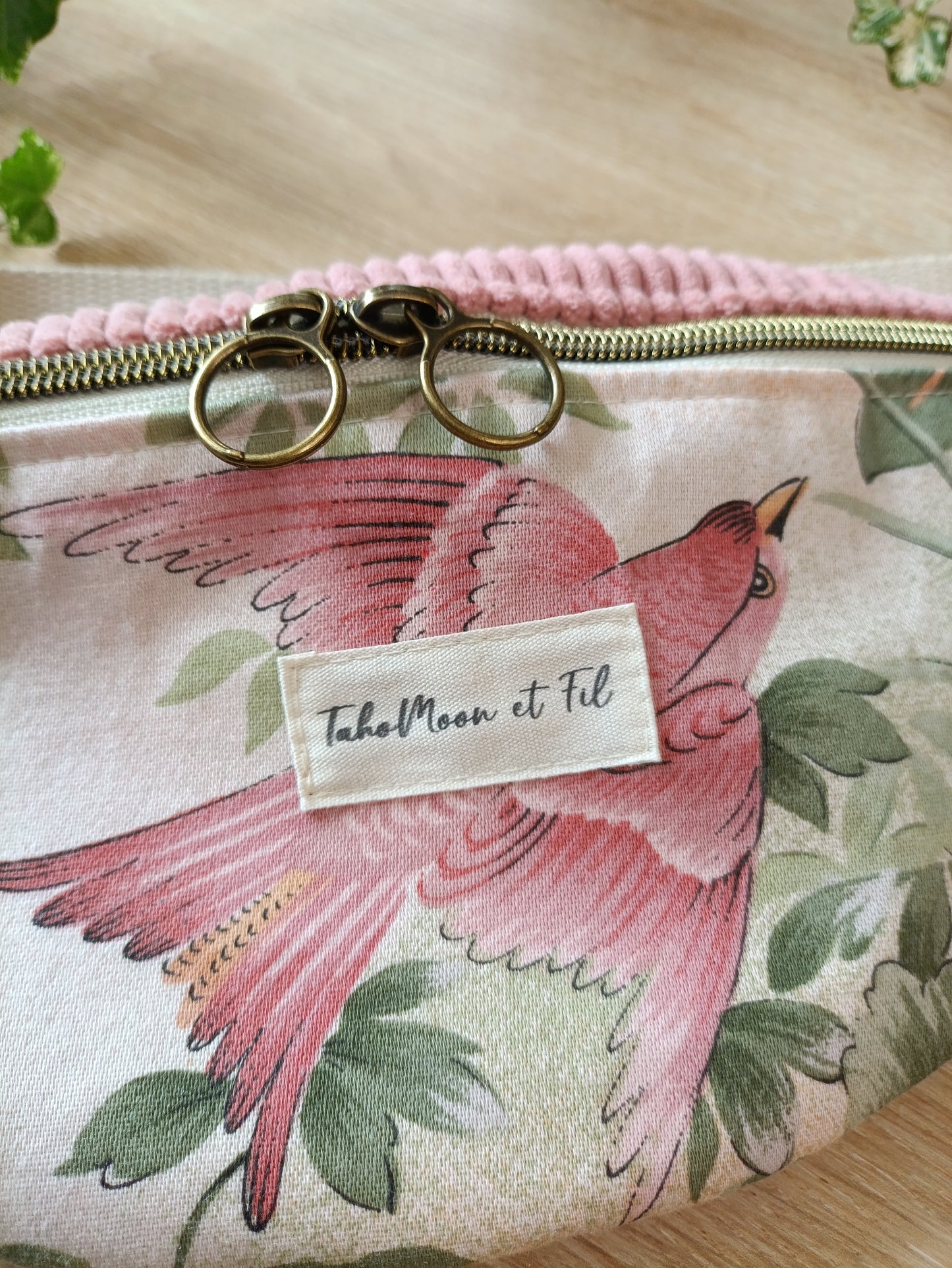 Collection Girly Fleuri - Banane Louna Taille M : Rose Oiseau