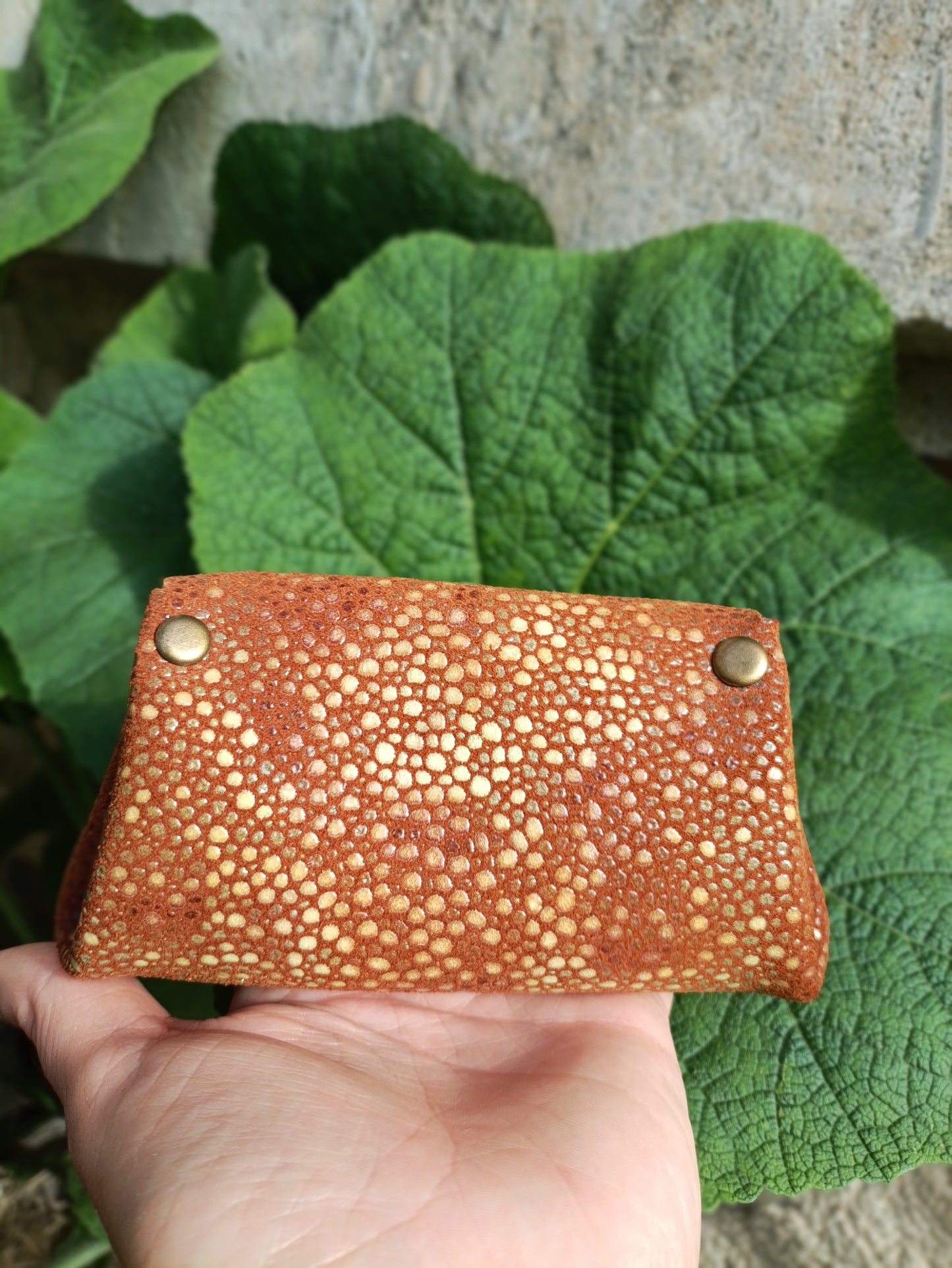 Origami - Porte-Monnaie 100% Cuir Artisanal