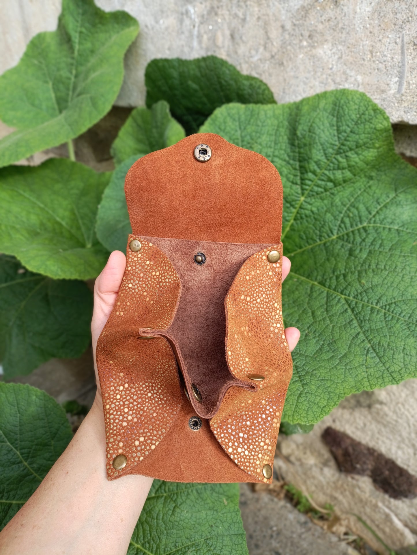 Origami - Porte-Monnaie 100% Cuir Artisanal