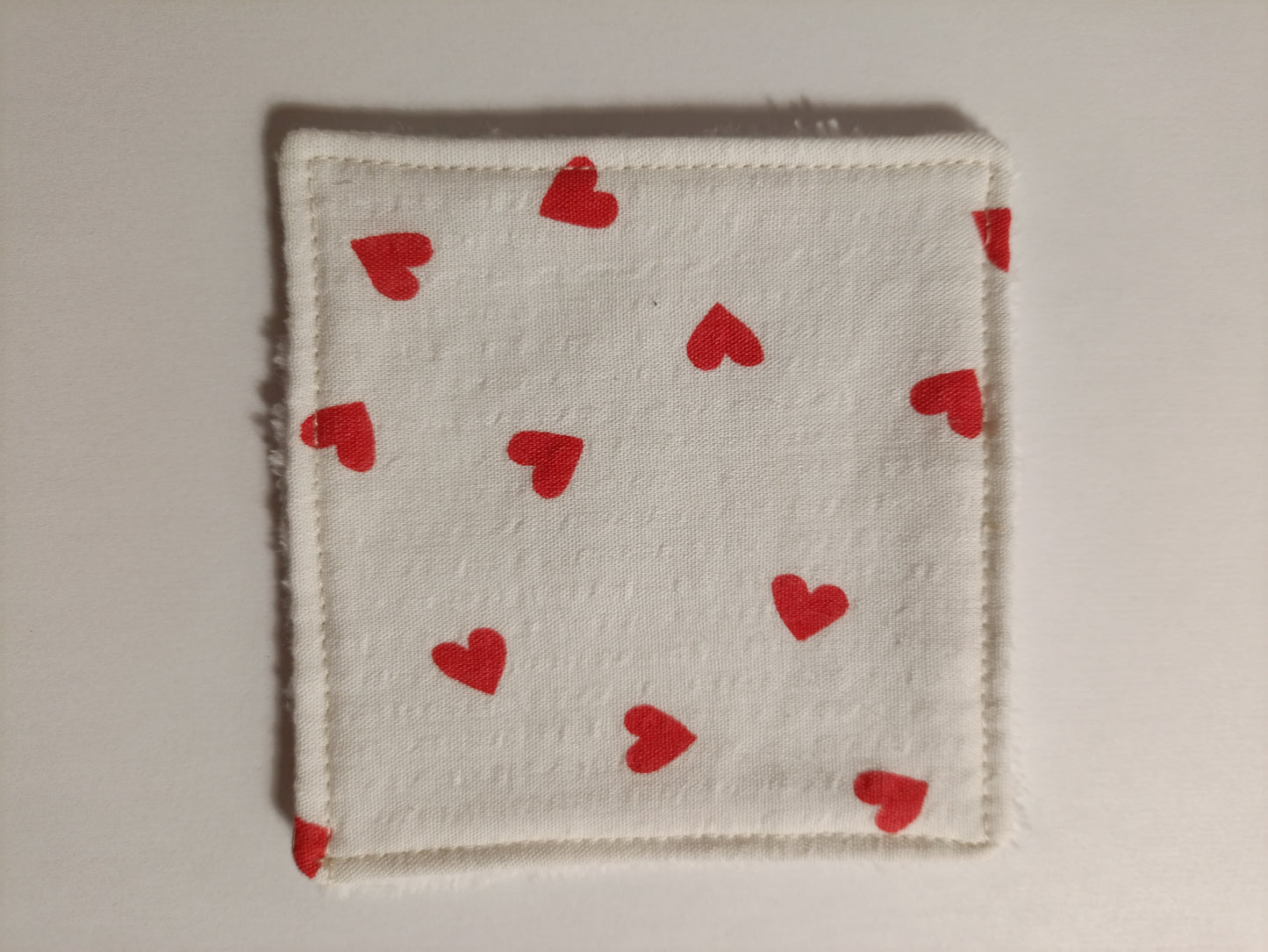 Lingettes Démaquillantes Lavable - Coeur Rouge