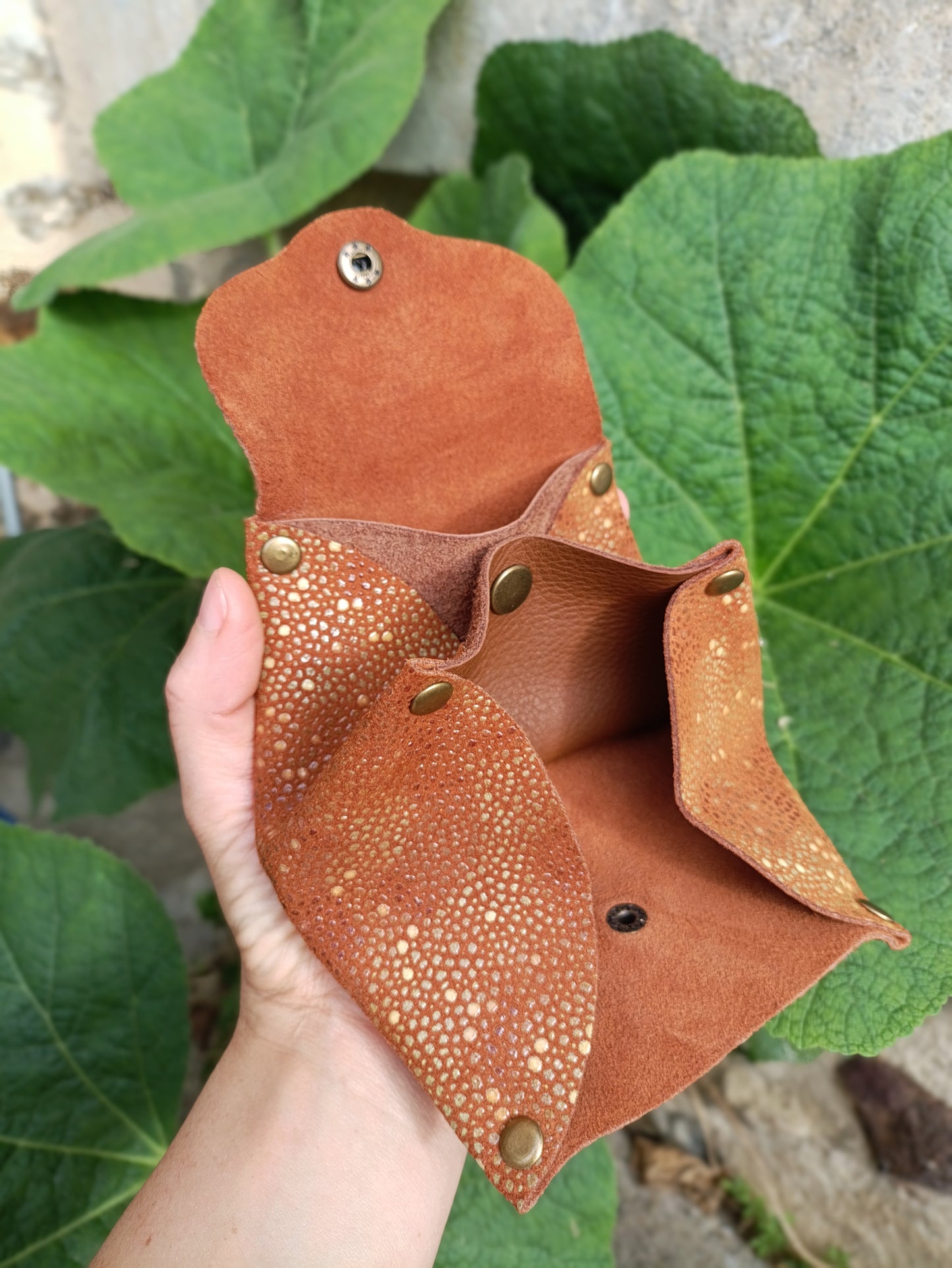Origami - Porte-Monnaie 100% Cuir Artisanal