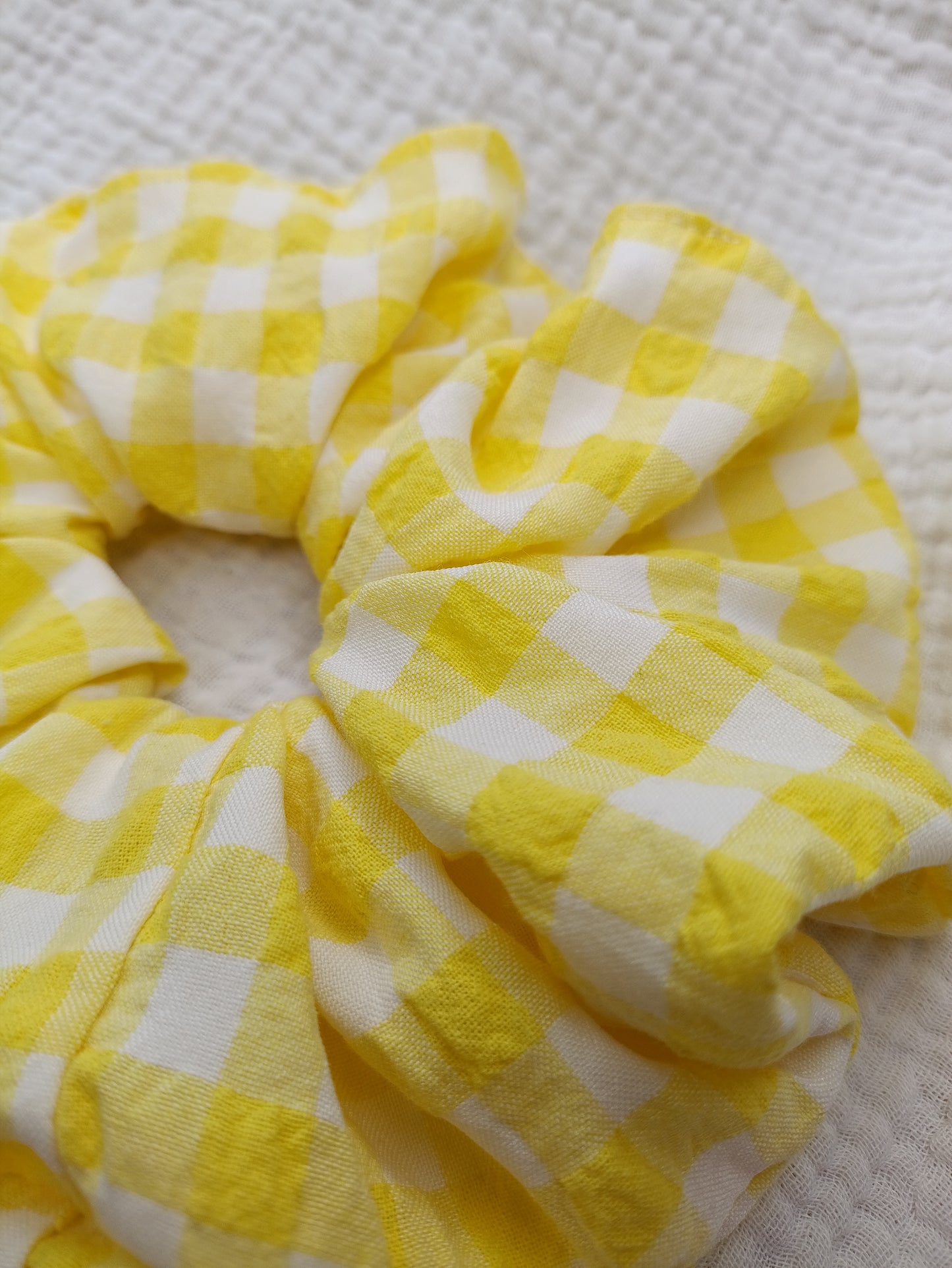 Fluffy Chouchou Moyen - Vichy Jaune