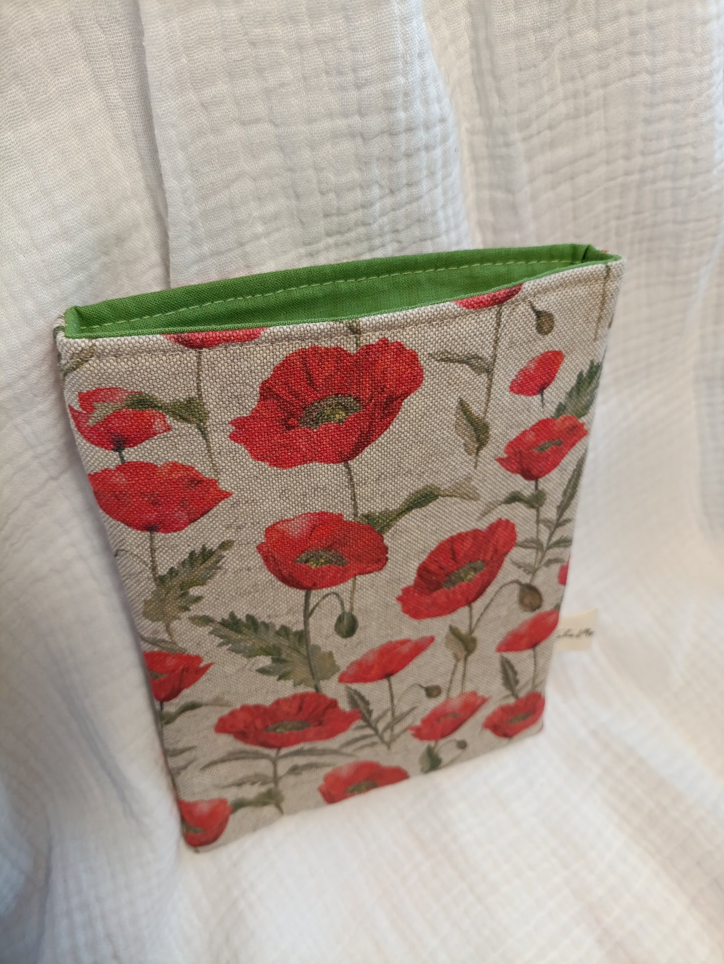 Housse de livres légèreté - Format poche - Coquelicots