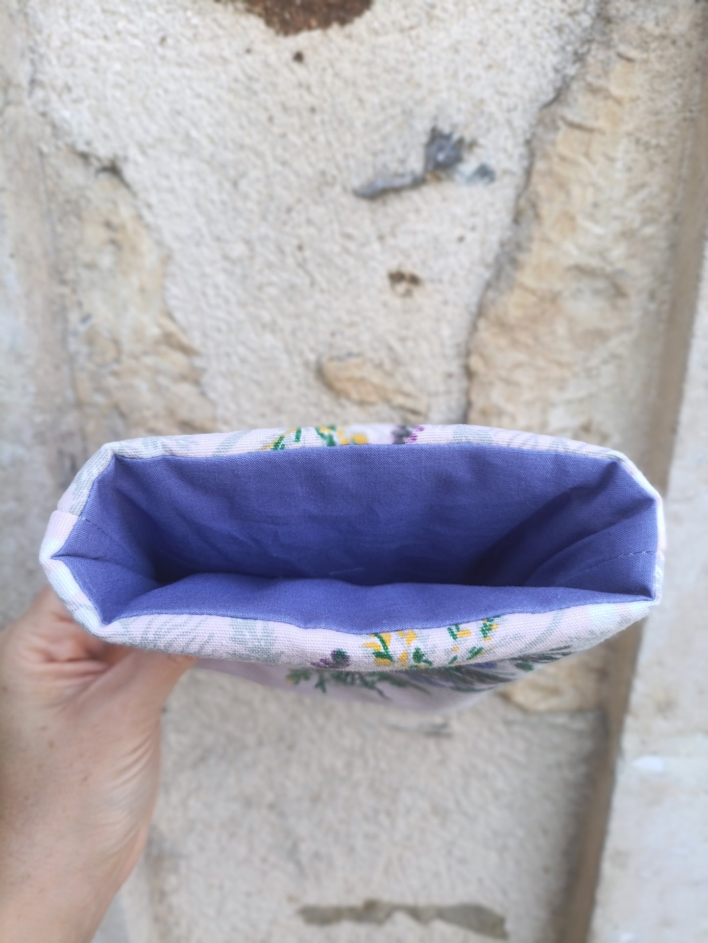 Housse de Livre Fleurie - Violet -  Format Poche 500 pages