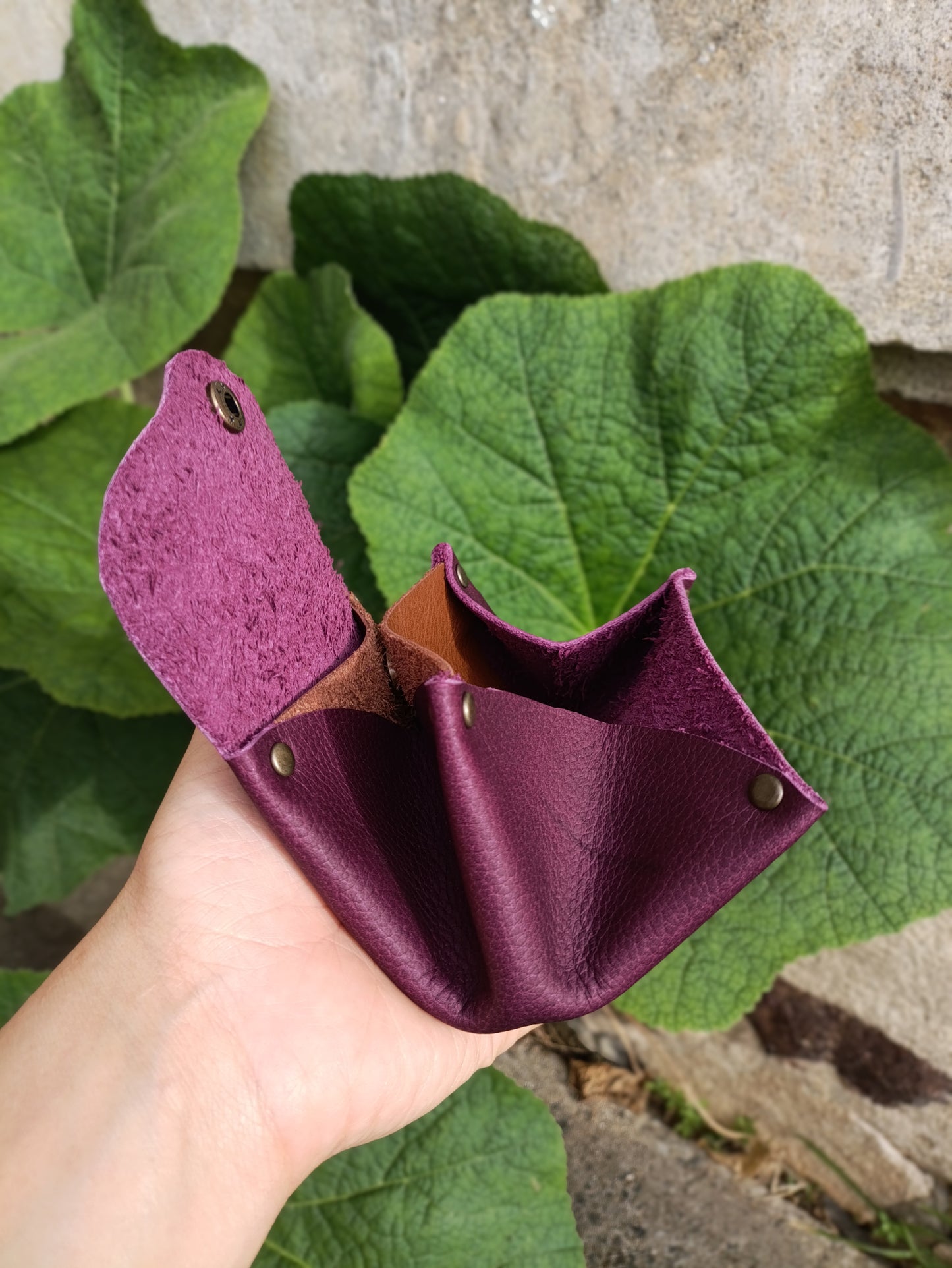 Origami - Porte Monnaie 100% Cuir - Artisanal