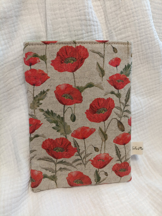 Housse de livres légèreté - Format poche - Coquelicots